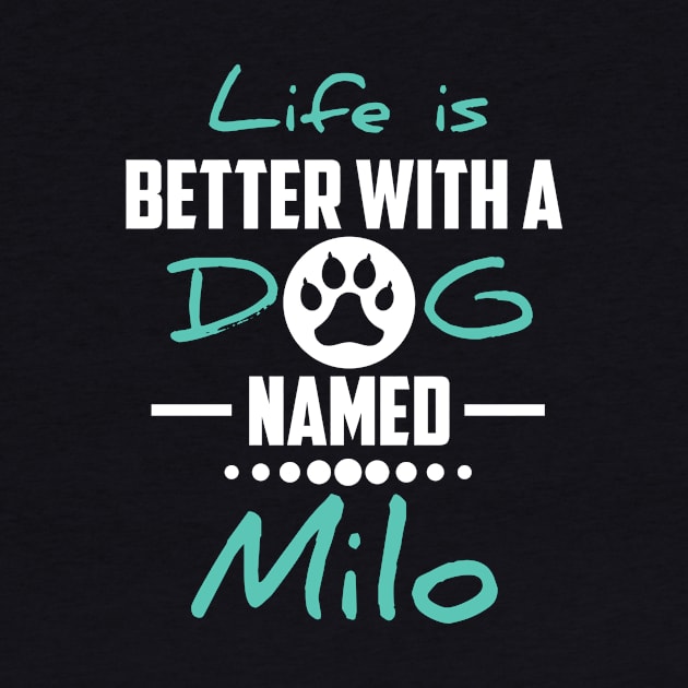 Life Is Better With A Dog Named Milo by younes.zahrane